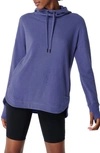 Sweaty Betty Escape Fleece Hoodie In Cornflower Blue