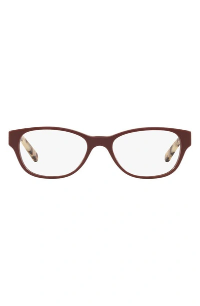 Tory Burch 51mm Butterfly Optical Glasses In Bordeaux