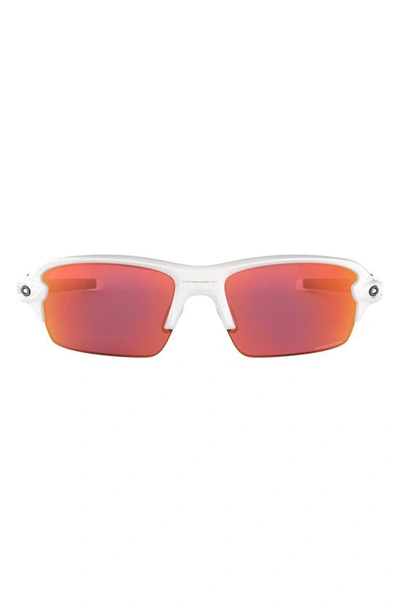 Oakley Kids' Flak® Xs 59mm Rectangular Sunglasses In White
