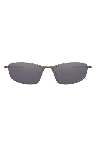 Oakley Prizm™ Whisker 60mm Rectangle Sunglasses In Matte Grey