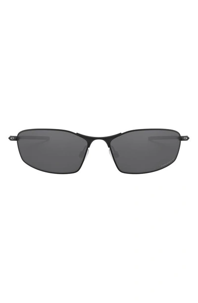 Oakley Prizm™ Whisker 60mm Polarized Sunglasses In Rubber Black