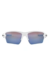 Oakley Flak® 2.0 Xl 59mm Prizm™ Polarized Rectangular Sunglasses In White