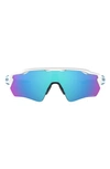 Oakley Radar Ev Path 138mm Shield Wrap Sunglasses In White