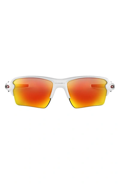Oakley Flak 2.0 Xl 59mm Sunglasses In White