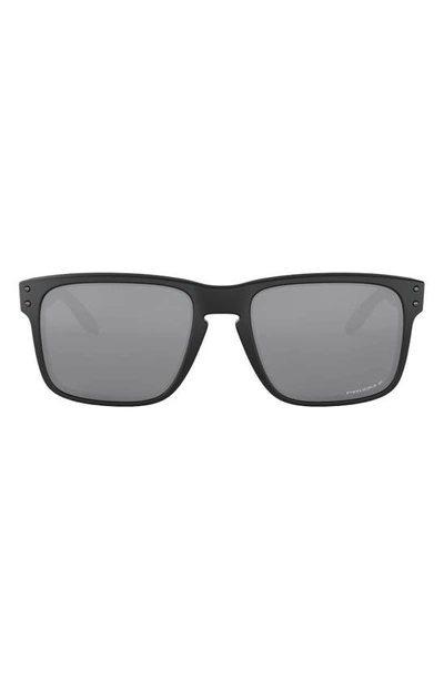 Oakley Holbrook 57mm Polarized Square Sunglasses In Black