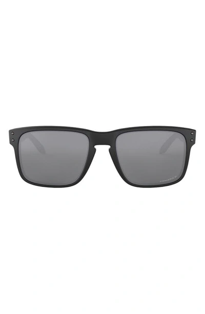 Oakley 56mm Polarized Rectangular Sunglasses In Black