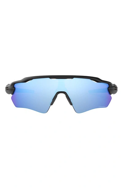 Oakley Radar® Ev Path® 38mm Polarized Prizm™ Wrap Sunglasses In Black