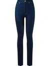 Amapô High Waist Skinny Jeans In Blue