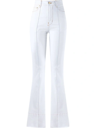 Amapô High Waist Flared Jeans In White