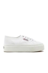 Superga 2790 Colorful Eyelets Sneakers In White