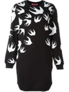 MCQ BY ALEXANDER MCQUEEN 'SWALLOW' SWEATSHIRT DRESS,379194RGH8111483676