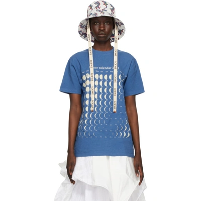 Loewe + Paula's Ibiza Leather-trimmed Printed Cotton-twill Bucket Hat In Off White