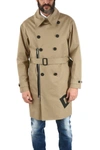 DSQUARED2 DSQUARED2 MEN'S BEIGE COTTON TRENCH COAT,S74AA0211S41794114 46