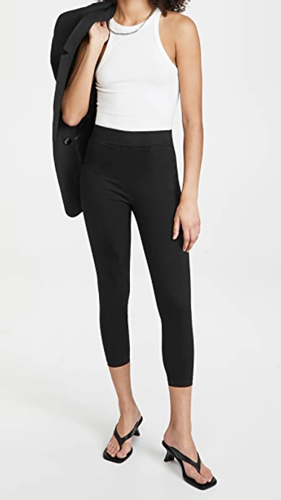 L Agence Rosalie High Rise Pedal Pusher Pants In Black