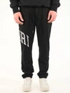 Amiri Black Logo Varsity Lounge Pants In Black