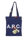 APC A.P.C. FLOWER SHOPPING TOTE BAG