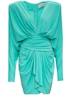 ALEXANDRE VAUTHIER ALEXANDRE VAUTHIER SHOULDER PAD DRAPED MINI DRESS