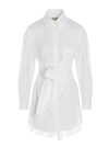 ALEXANDRE VAUTHIER ALEXANDRE VAUTHIER TIE WAISTED MINI SHIRT DRESS