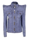 BALMAIN BALMAIN STRUCTURED SHOULDER DENIM JACKET