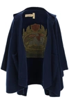 BURBERRY BURBERRY LOGO EMBLEM KNITTED CAPE