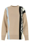 BURBERRY BURBERRY LOGO JACQUARD SWEATER