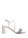 FENDI FENDI FF INTERLACE SANDALS