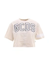 GCDS GCDS COULISSE CROPPED RUCHED T