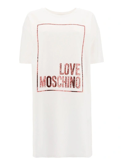 Love Moschino Women's W592329e2180a00 White Other Materials Dress