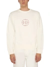 MAISON MARGIELA MAISON MARGIELA LOGO EMBROIDERED CREWNECK SWEATSHIRT