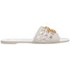 TORY BURCH TORY BURCH ELEANOR WOVEN SLIDE SANDALS