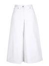 VALENTINO VALENTINO LOGO PLAQUE WIDE LEG JEANS