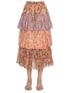 ZIMMERMANN ZIMMERMANN BOTANICA TIERED SKIRT