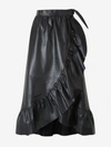 ZIMMERMANN ZIMMERMANN LADYBEETLE LEATHER MIDI SKIRT