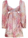 ZIMMERMANN ZIMMERMANN PUFF SLEEVE MINI DRESS