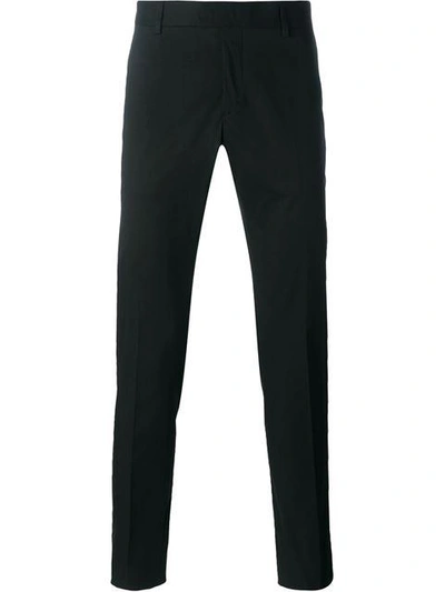 Les Hommes Classic Tailored Trousers In Black