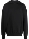 A-cold-wall* A Cold Wall Essential Cotton Drawstring Hoodie In Black