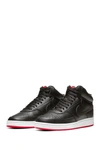 Nike Court Vision Mid Sneaker In 005 Black/black