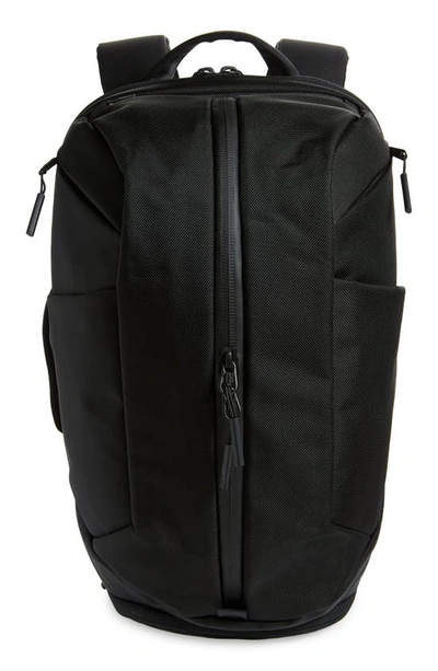 Aer Water Resistant Nylon Duffle Backpack In Black