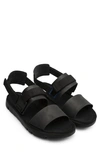 Camper Oruga Flats In Black Synthetic Fibers In Black