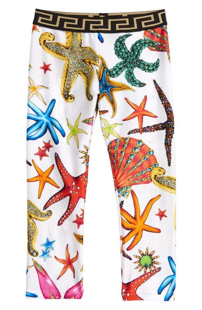 Versace Kids' Trésor De La Mer Print Leggings