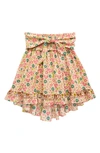 SCOTCH R'BELLE KIDS' FLORAL HIGH-LOW SKIRT,161384