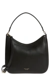 KATE SPADE ROULETTE LARGE LEATHER HOBO BAG,PXR00250