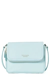 Kate Spade Run Around Large Flap Crossbody Bag In Blue Glow