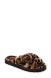 Michael Michael Kors Lala Faux Fur Slide Slipper In Natural Faux Fur