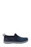 Alegria Alchemie Slip-on Sneaker In Blue Bouquet Fabric