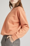 Richer Poorer Raglan Sweatshirt In Clay