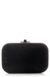 JUDITH LEIBER CRYSTAL EMBELLISHED SLIDE LOCK CLUTCH,M31783