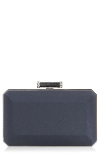 Judith Leiber Couture Soho Satin Frame Clutch In Grey