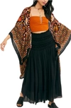 Free People Magic Dance Duster In Lava Combo