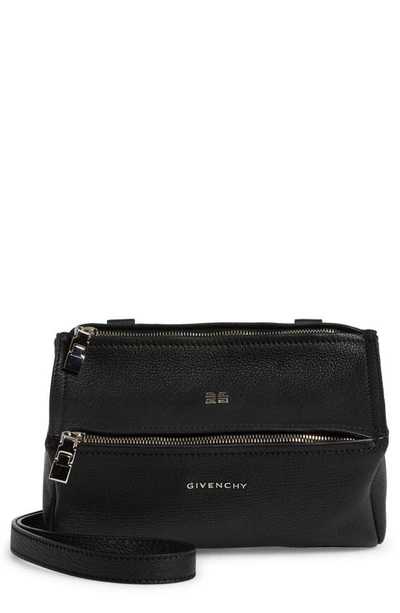 Givenchy Small Pandora Leather Crossbody Bag In Black